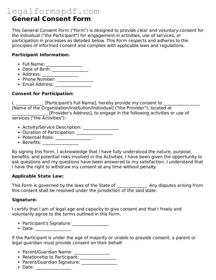 Official Consent Document