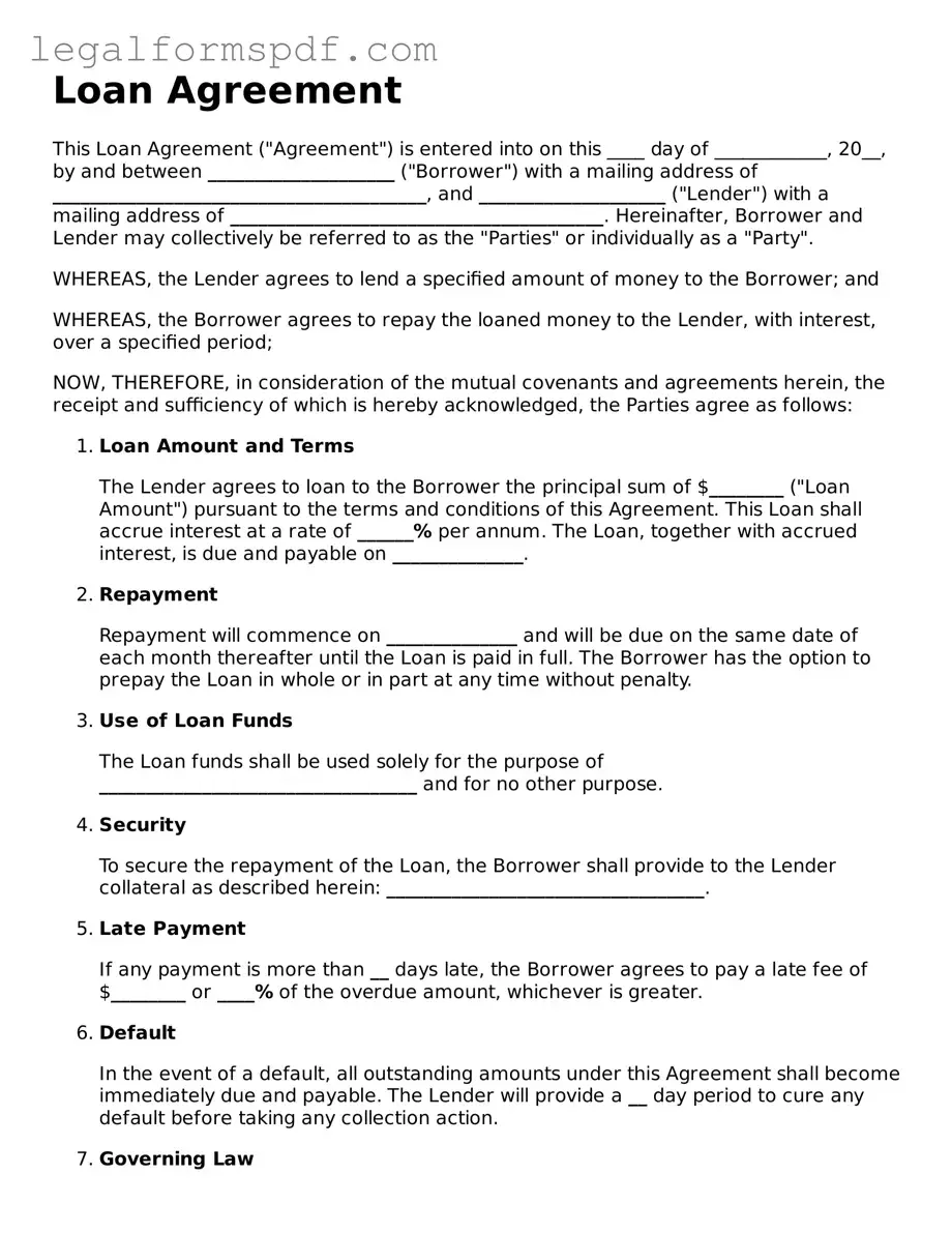 Official Loan Agreement Document
