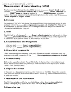 Official Memorandum of Understanding Document