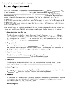Official Loan Agreement Document