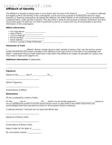 Official Affidavit of Identity Document