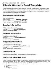 Fillable  Deed Document for Illinois